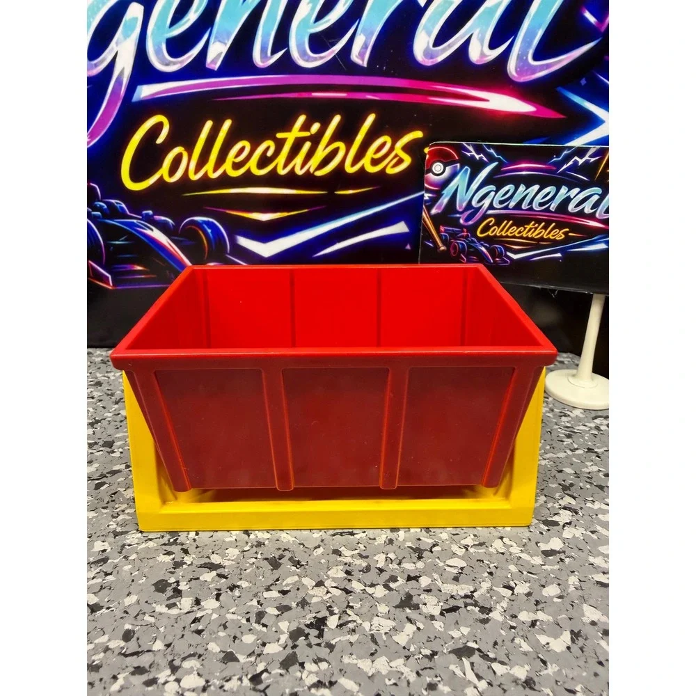 LEGO Duplo Red Tipping Bucket with Yellow Base Frame Part 4548 Construction Toy